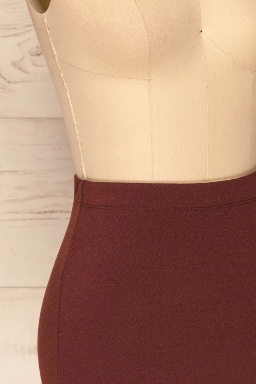 Olecko Brun | Brown Wrap Skirt