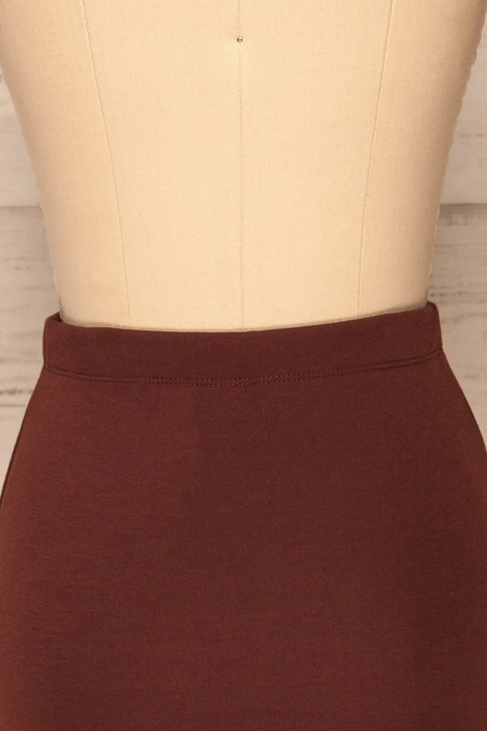 Olecko Brun | Brown Wrap Skirt
