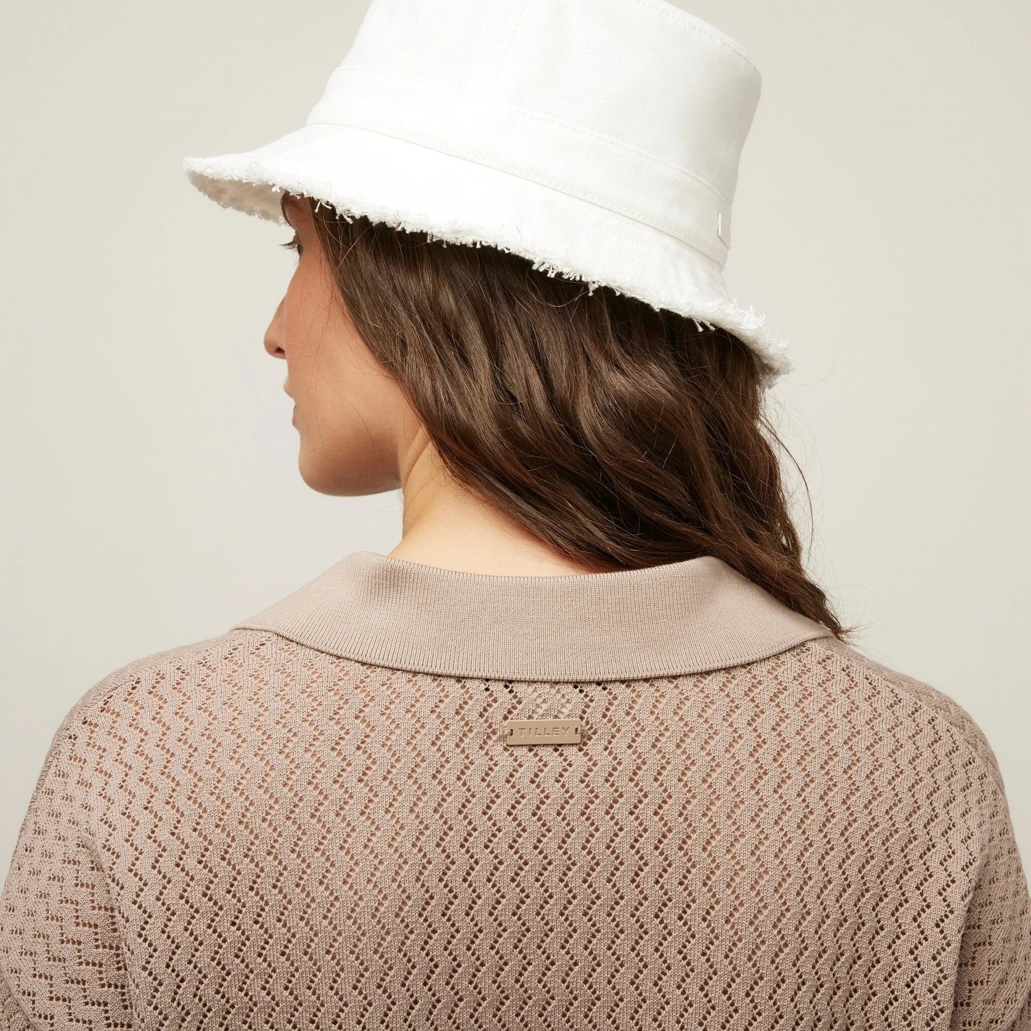 Open Knit Short Sleeve Polo