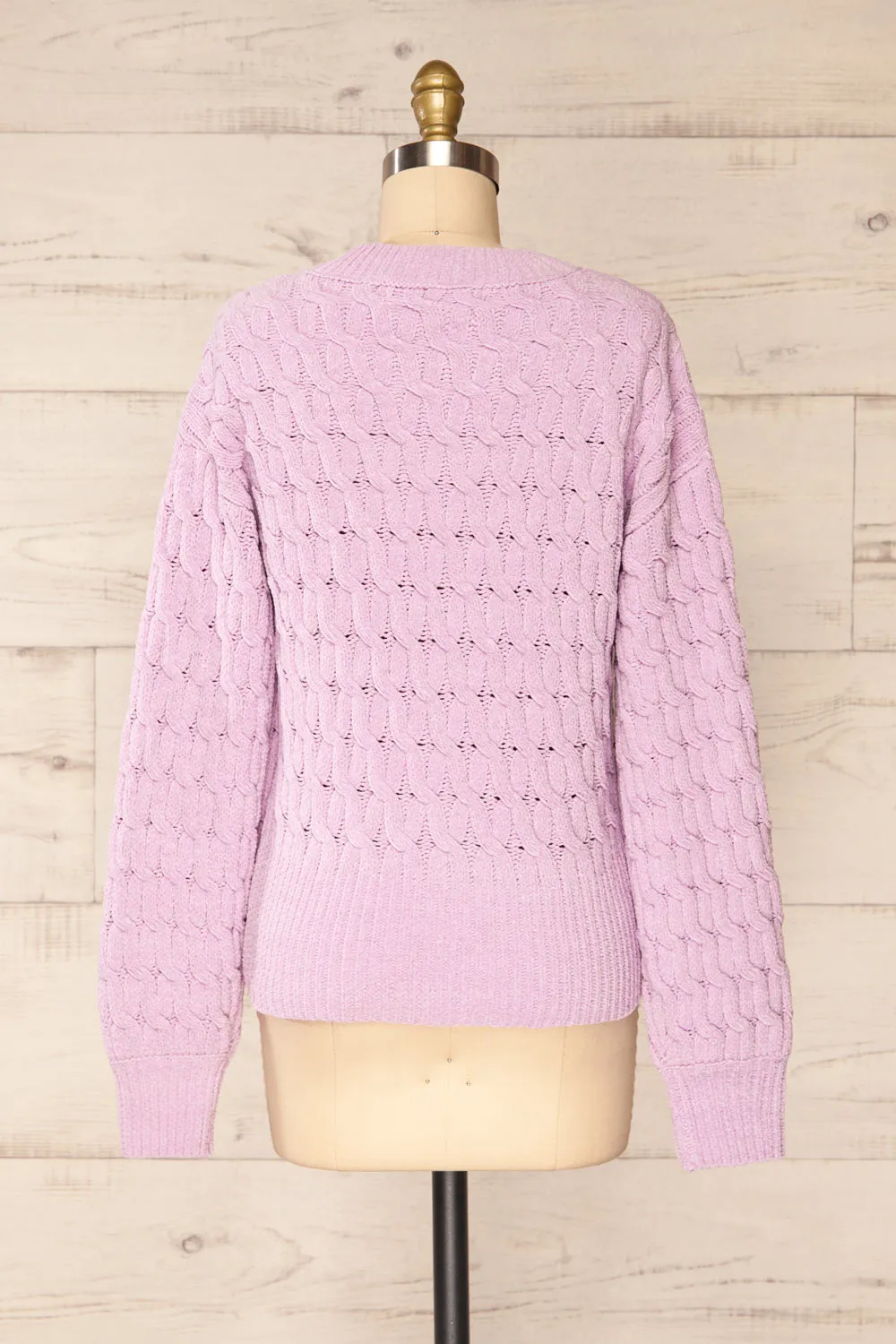 Orenb Lavender | Weave Knit Sweater