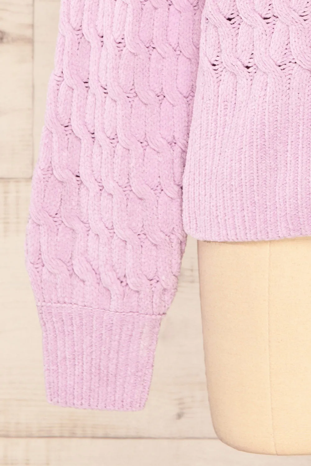 Orenb Lavender | Weave Knit Sweater