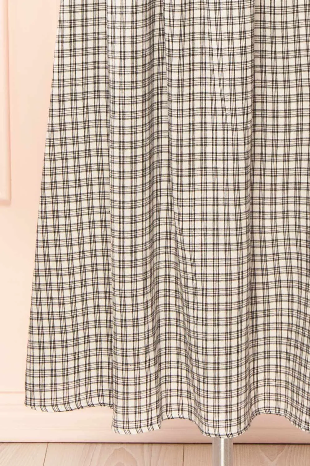 Ovila | Long Plaid Dress w/ Bow