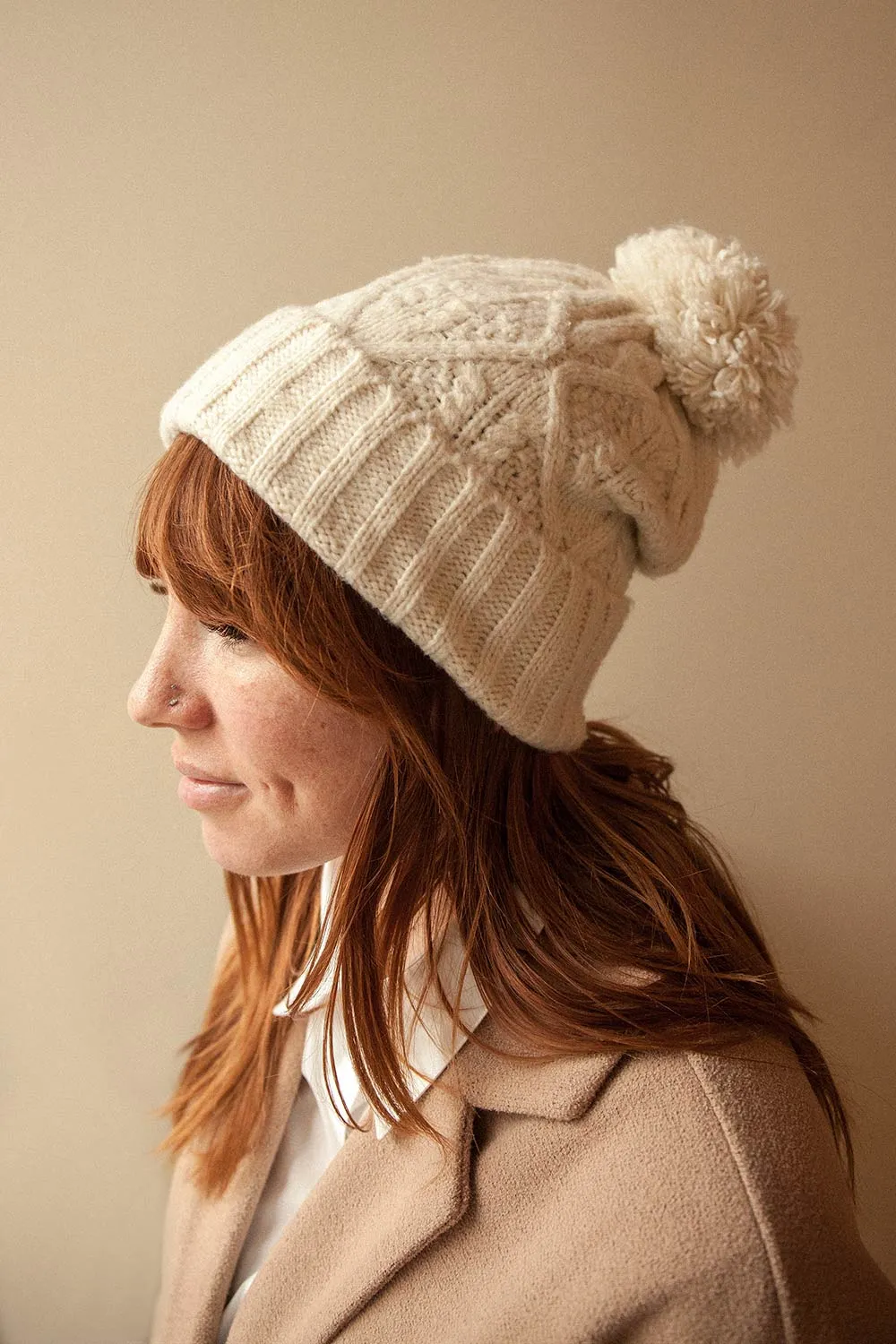 Oyonnax Pink | Knit Tuque w/ Pompom