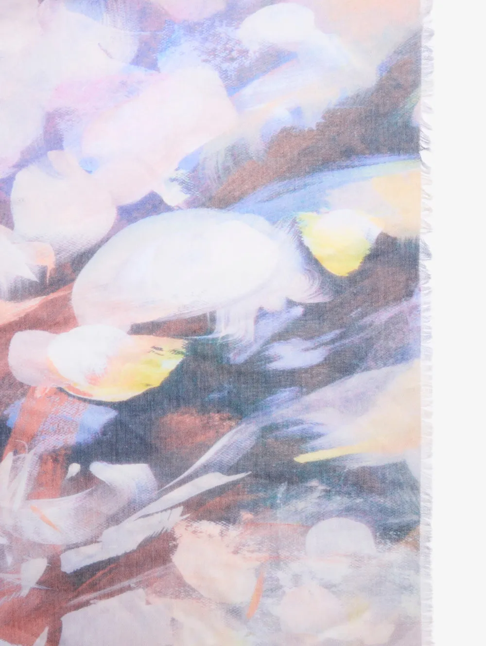 Painter Print Floral Scarf