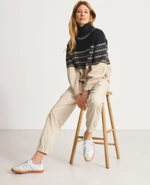 Part Two Pinar Navy Roll Neck Knit