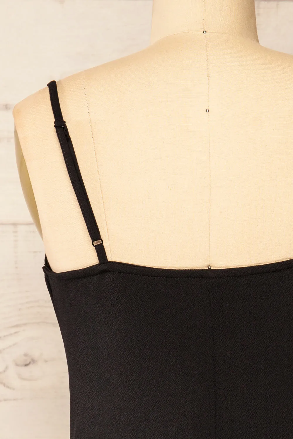 Partye Black | Cowl Neck Cami Top