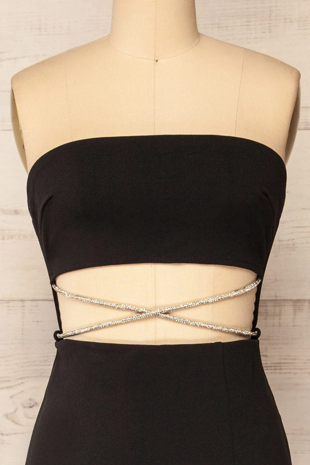 Paterna | Fitted Strapless Midi Dress
