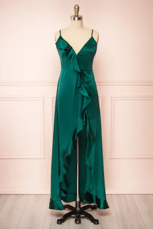 Patricia Green | Backless Dress w/ Ruffles