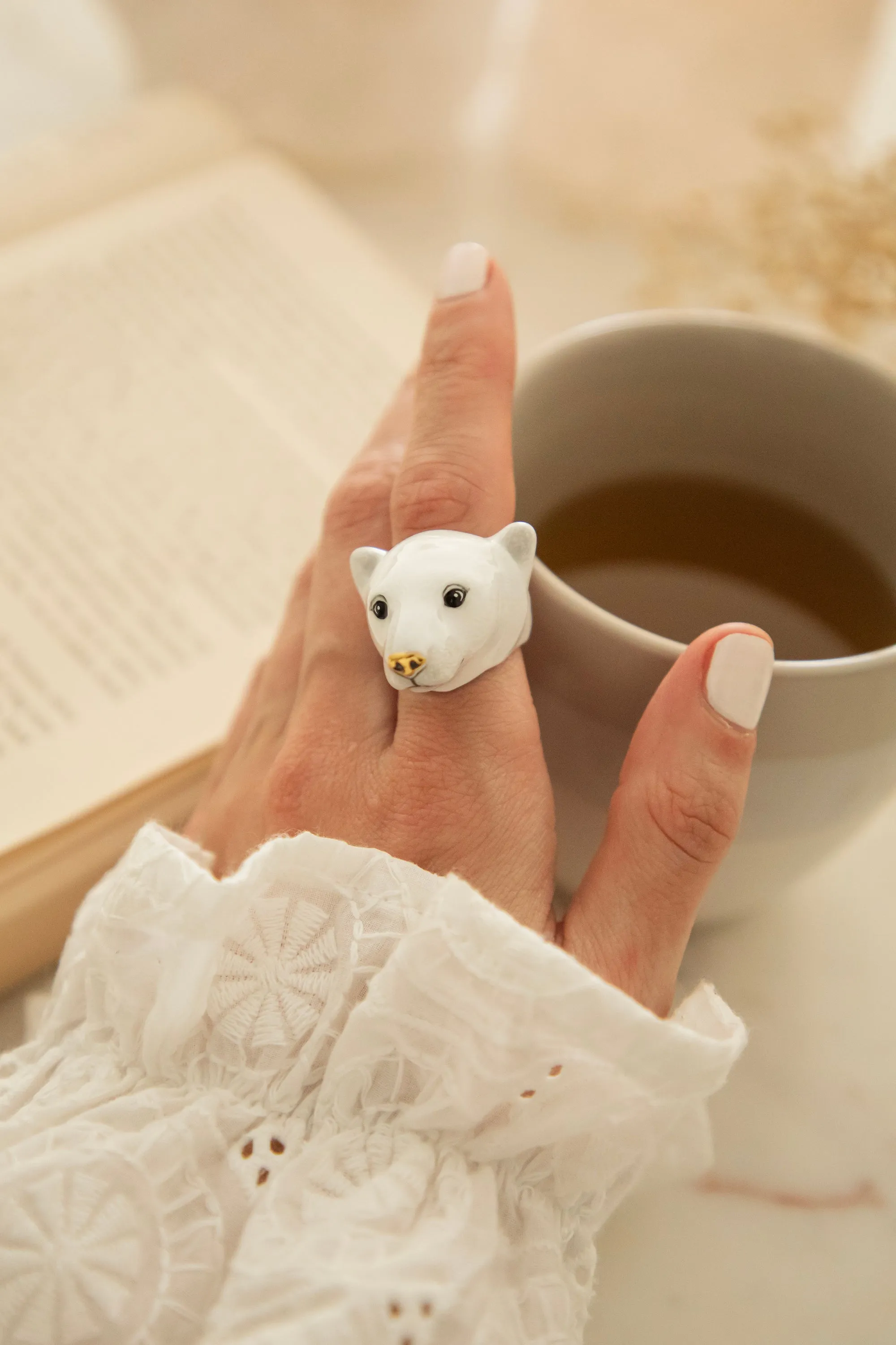 Paul Polar Bear White - Ring