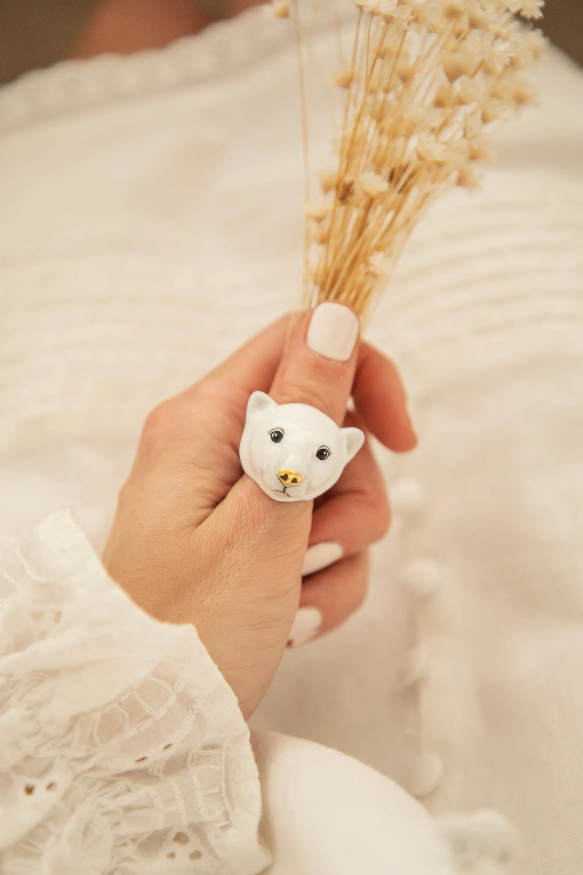 Paul Polar Bear White - Ring