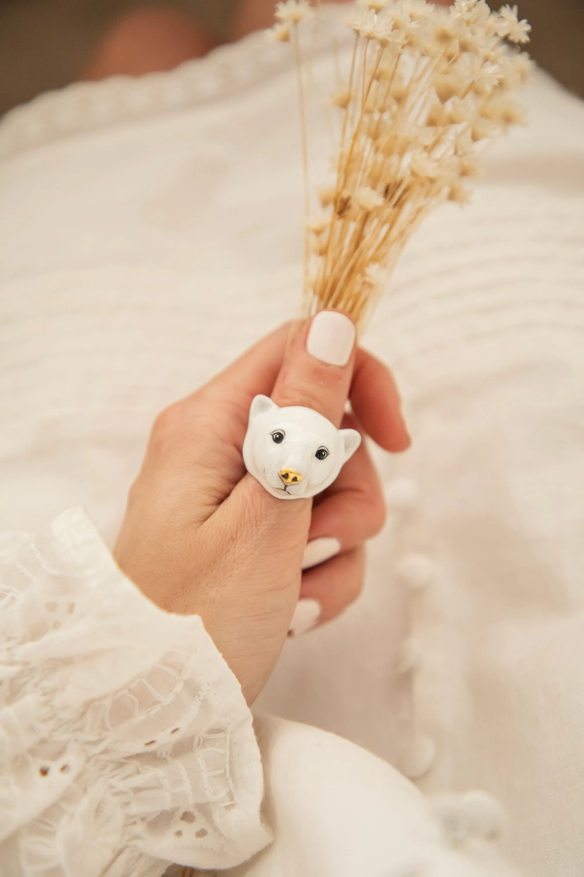 Paul Polar Bear White - Ring