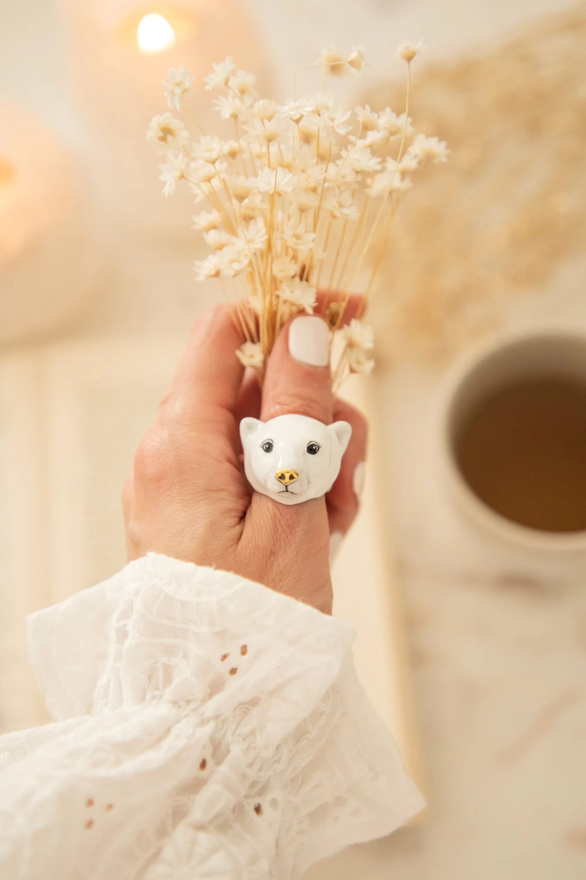 Paul Polar Bear White - Ring