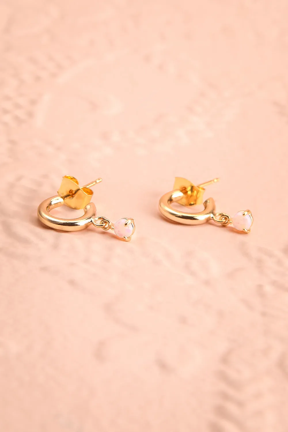 Paulette Nardal | Golden Stud Earrings