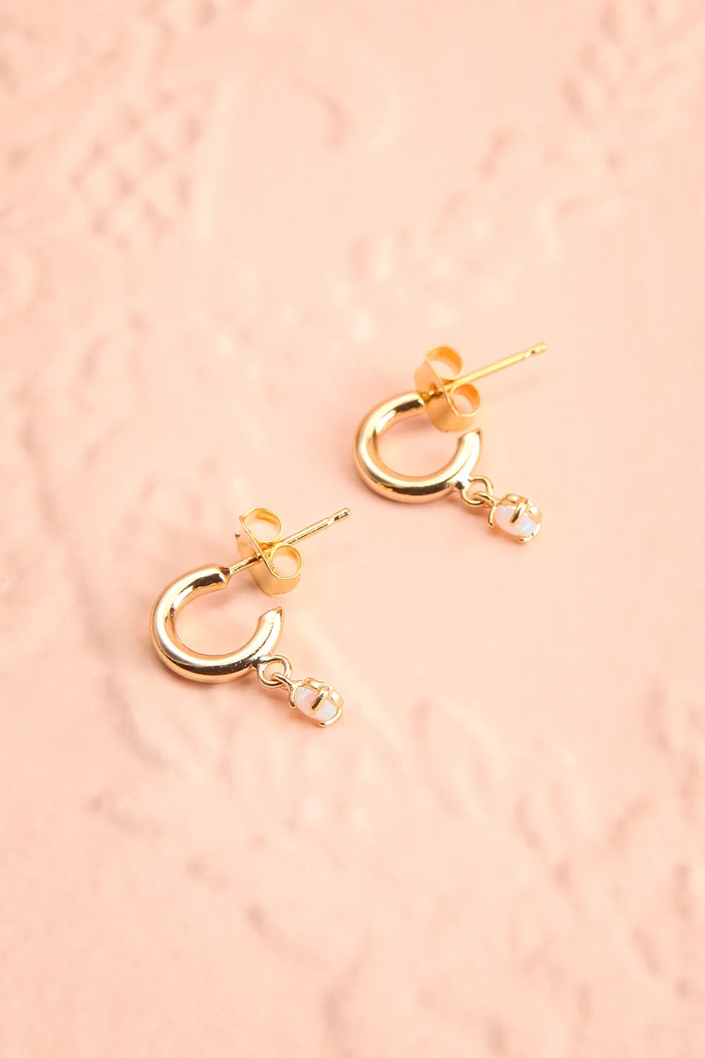 Paulette Nardal | Golden Stud Earrings