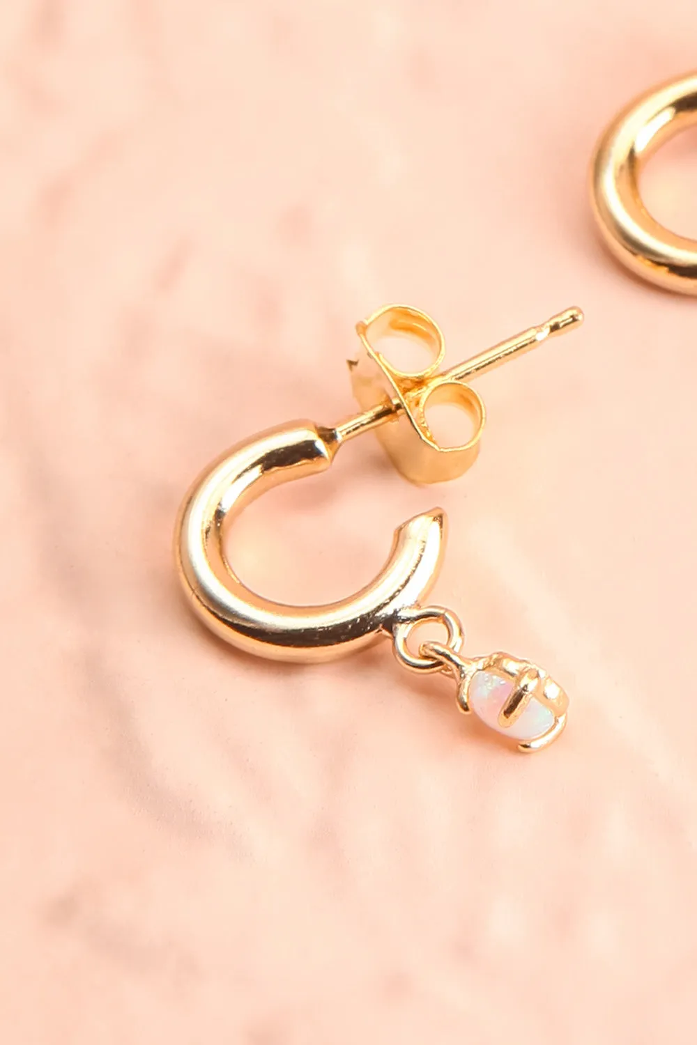 Paulette Nardal | Golden Stud Earrings
