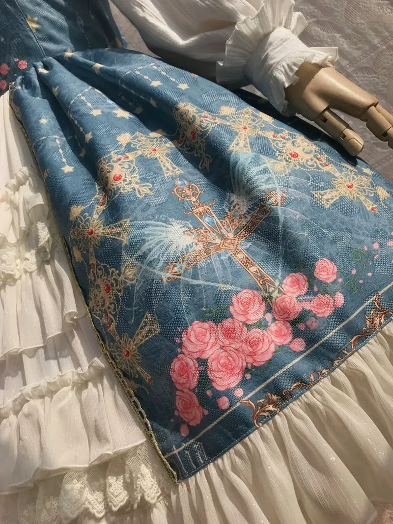 Peacock Cross Bustle Front Jumperskirt