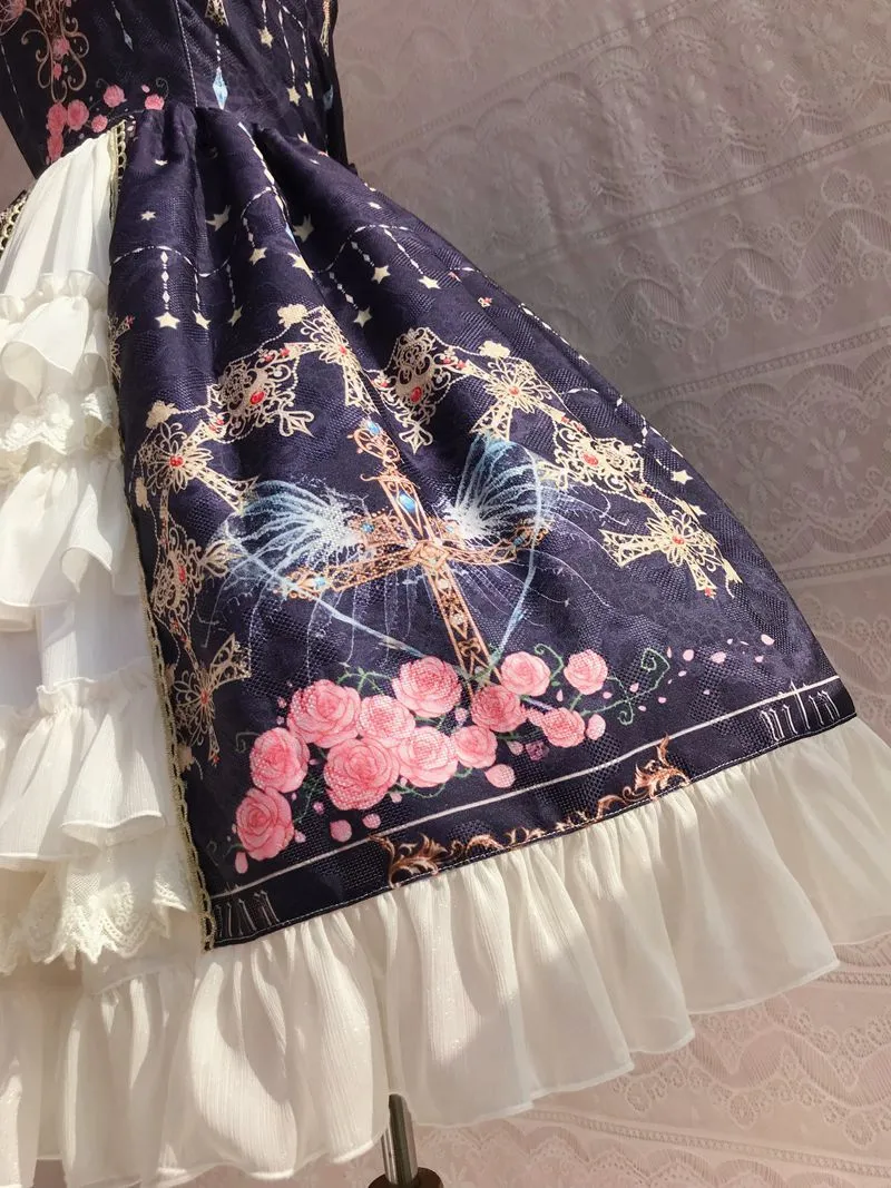 Peacock Cross Bustle Front Jumperskirt