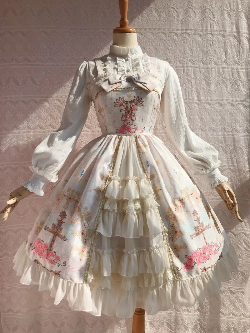 Peacock Cross Bustle Front Jumperskirt