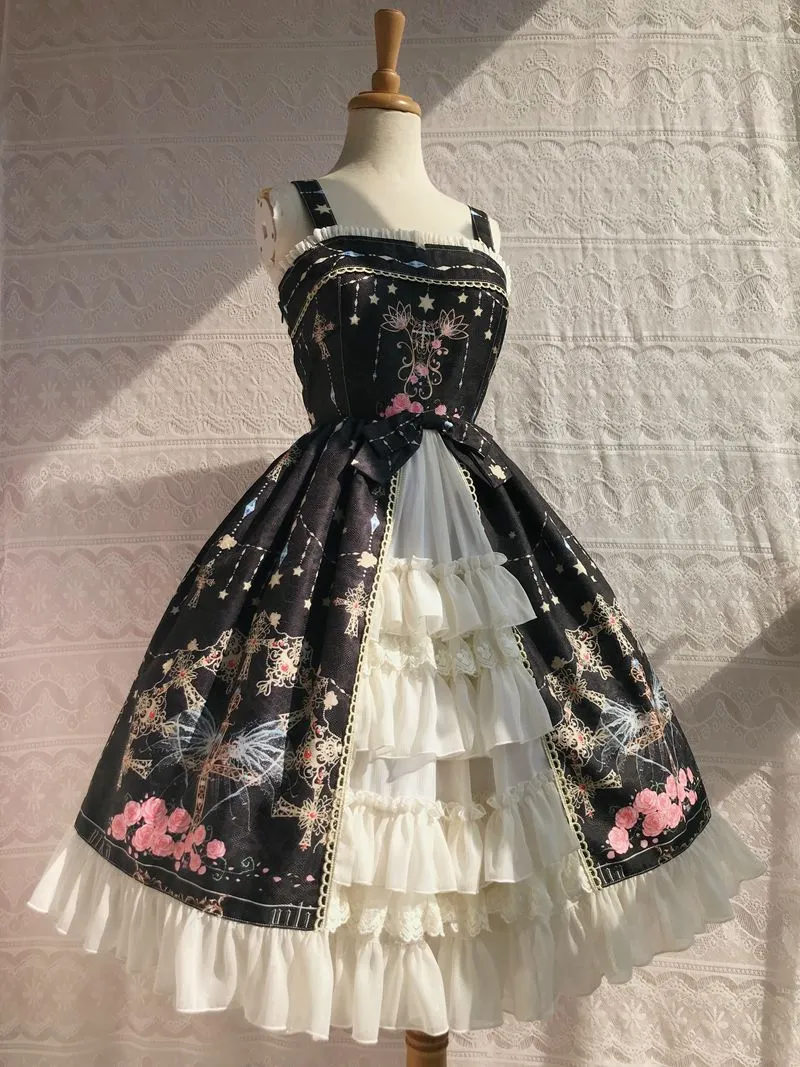Peacock Cross Bustle Front Jumperskirt