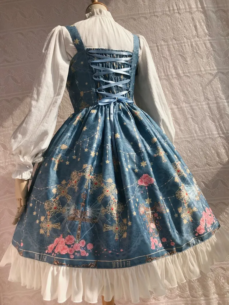 Peacock Cross Bustle Front Jumperskirt