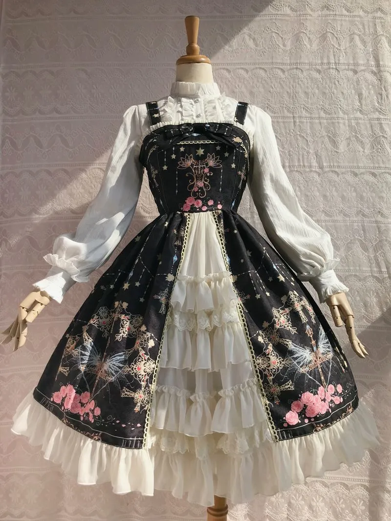 Peacock Cross Bustle Front Jumperskirt