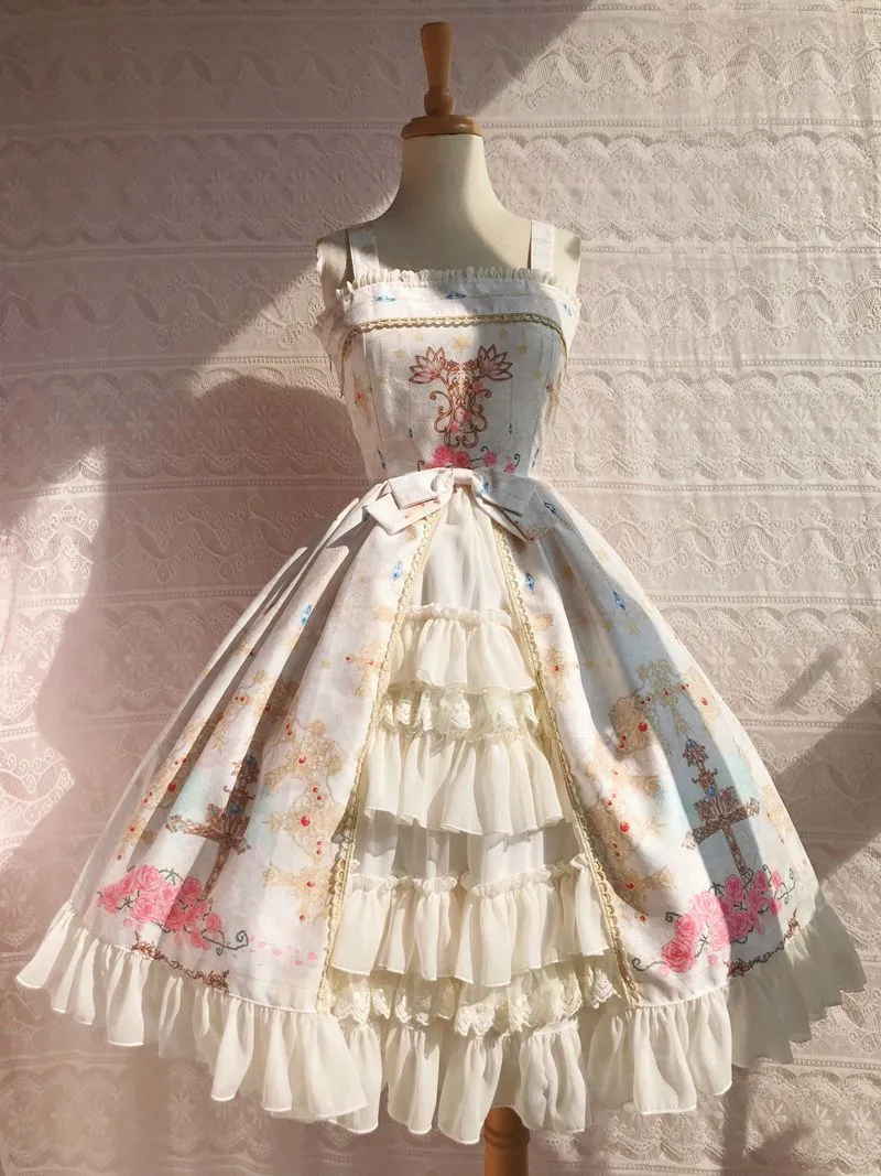 Peacock Cross Bustle Front Jumperskirt