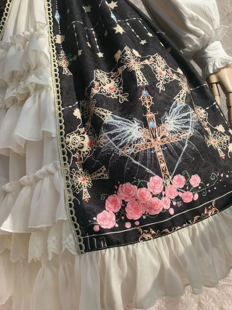 Peacock Cross Bustle Front Jumperskirt