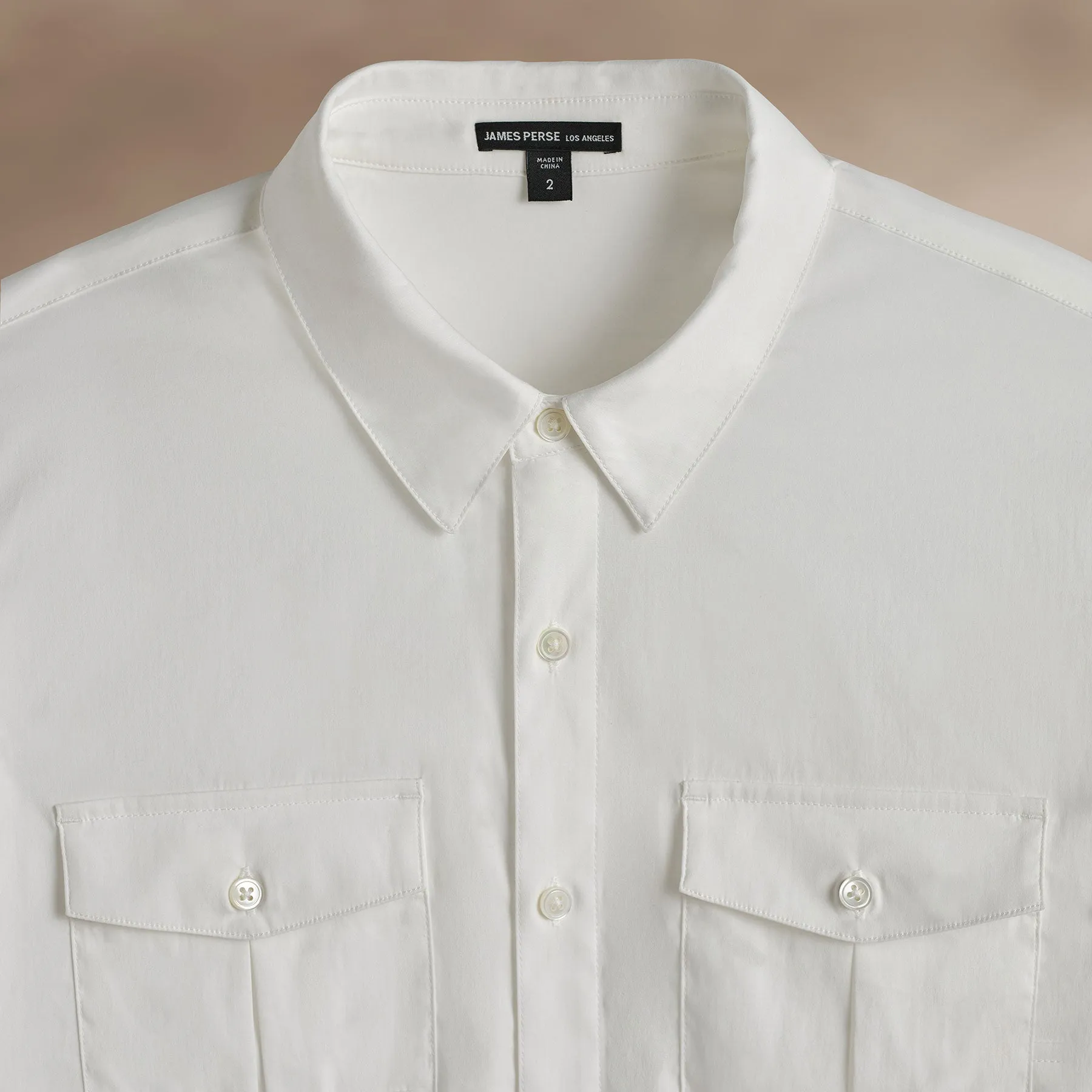 Performance Poplin Shirt - White