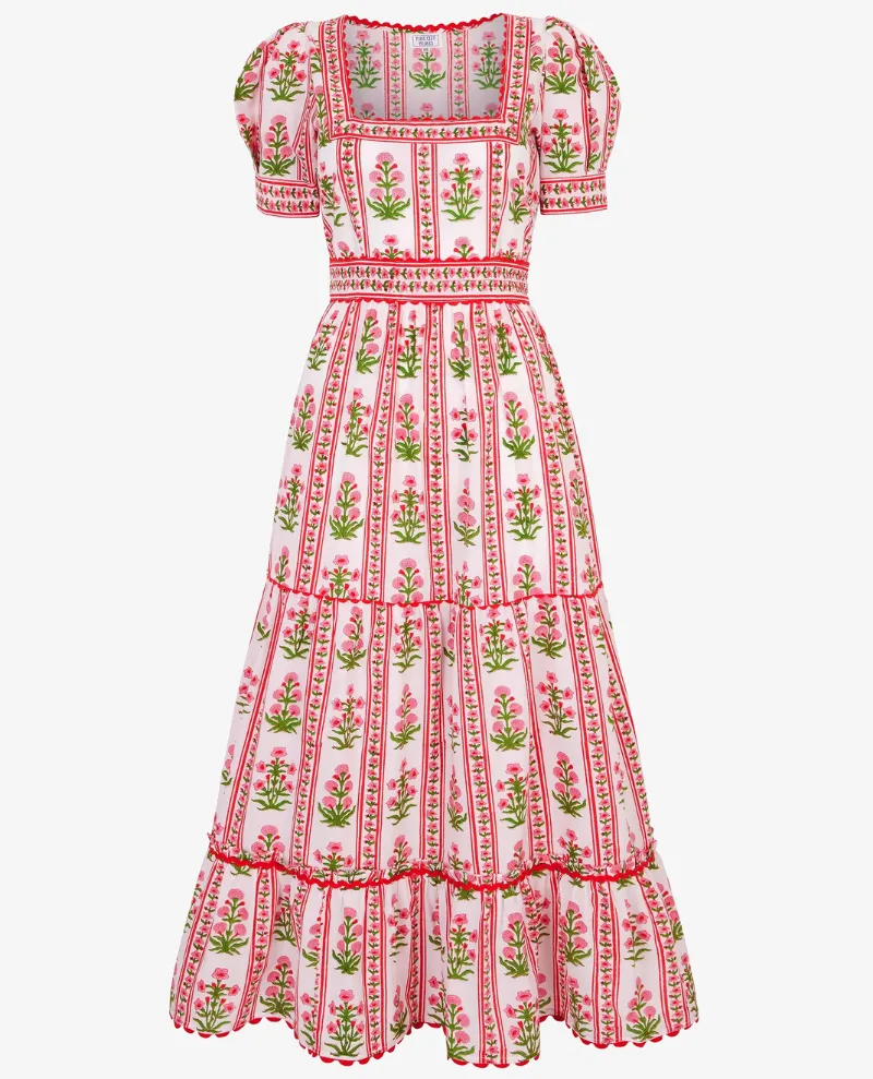 Pink City Prints Evelyn Ruby Buta Dress