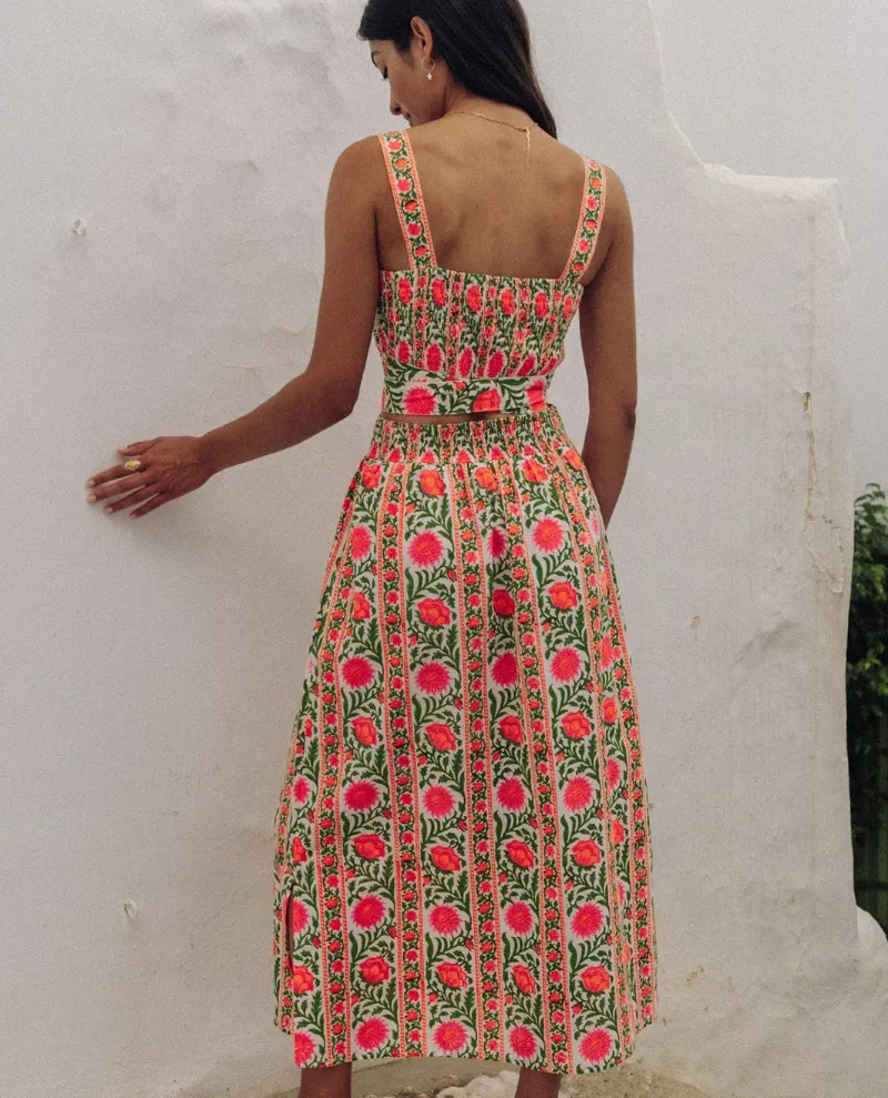 Pink City Prints Immy Neon Border Skirt