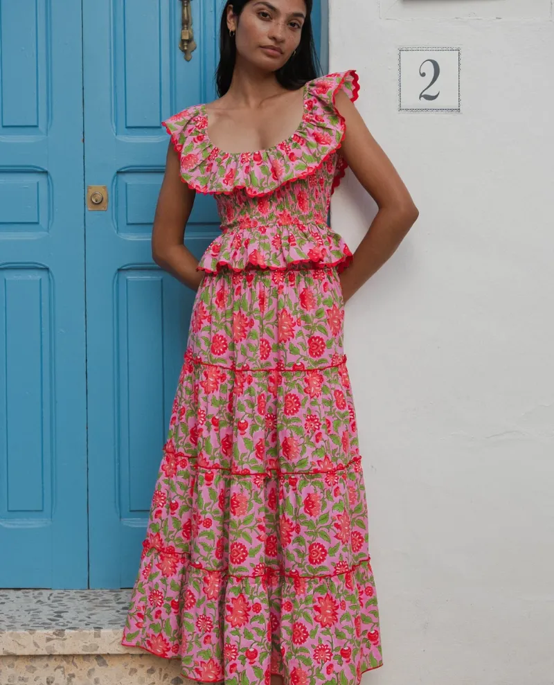 Pink City Prints Susie Candy Jaal Top