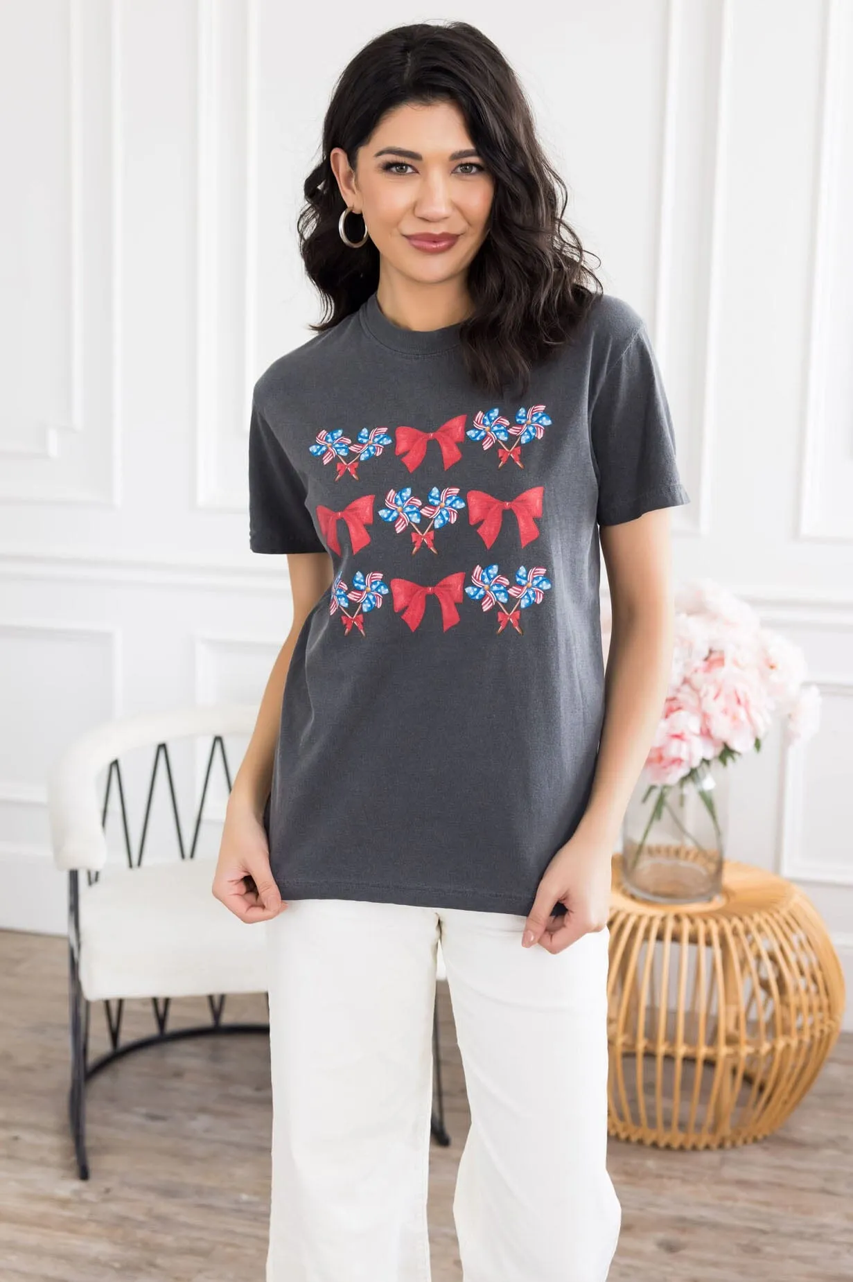 Pinwheels & Bows Graphic Tee