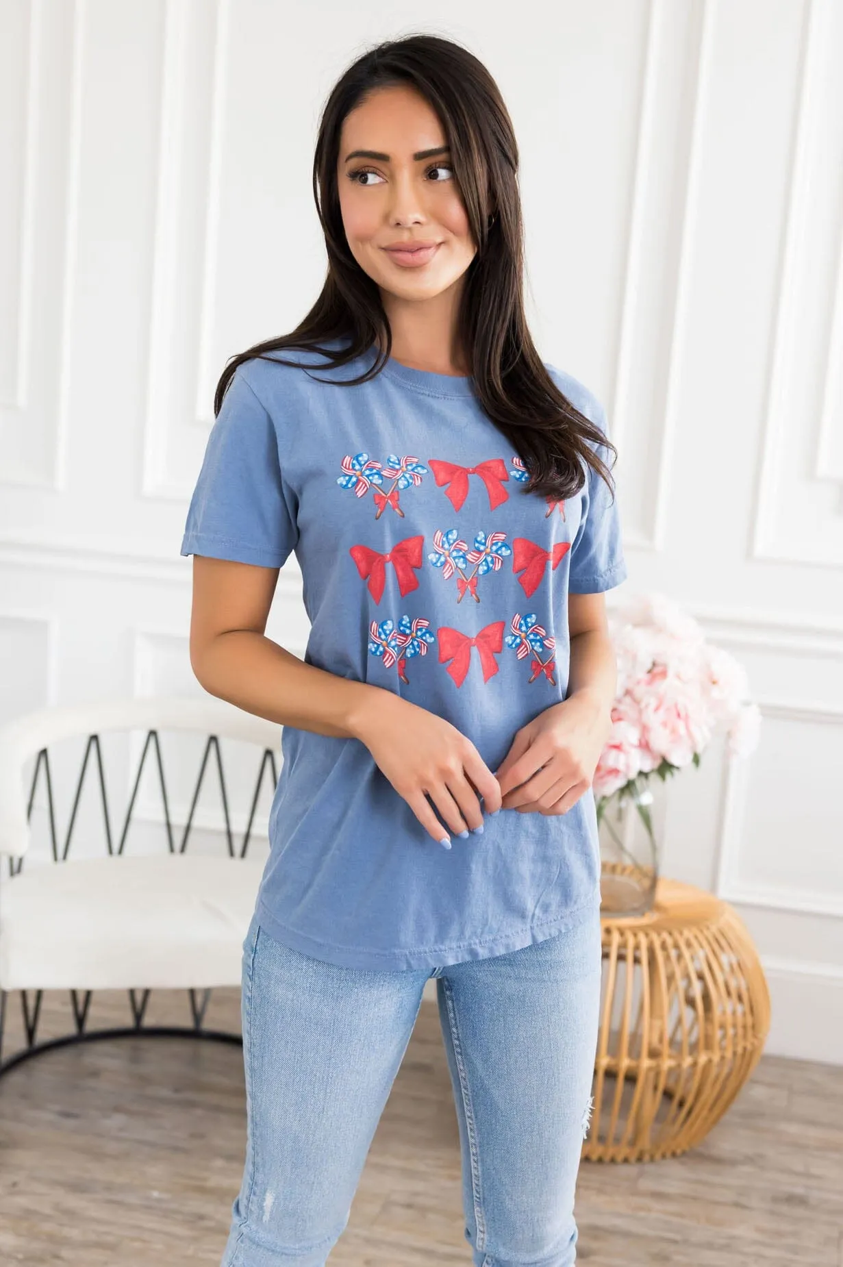 Pinwheels & Bows Graphic Tee
