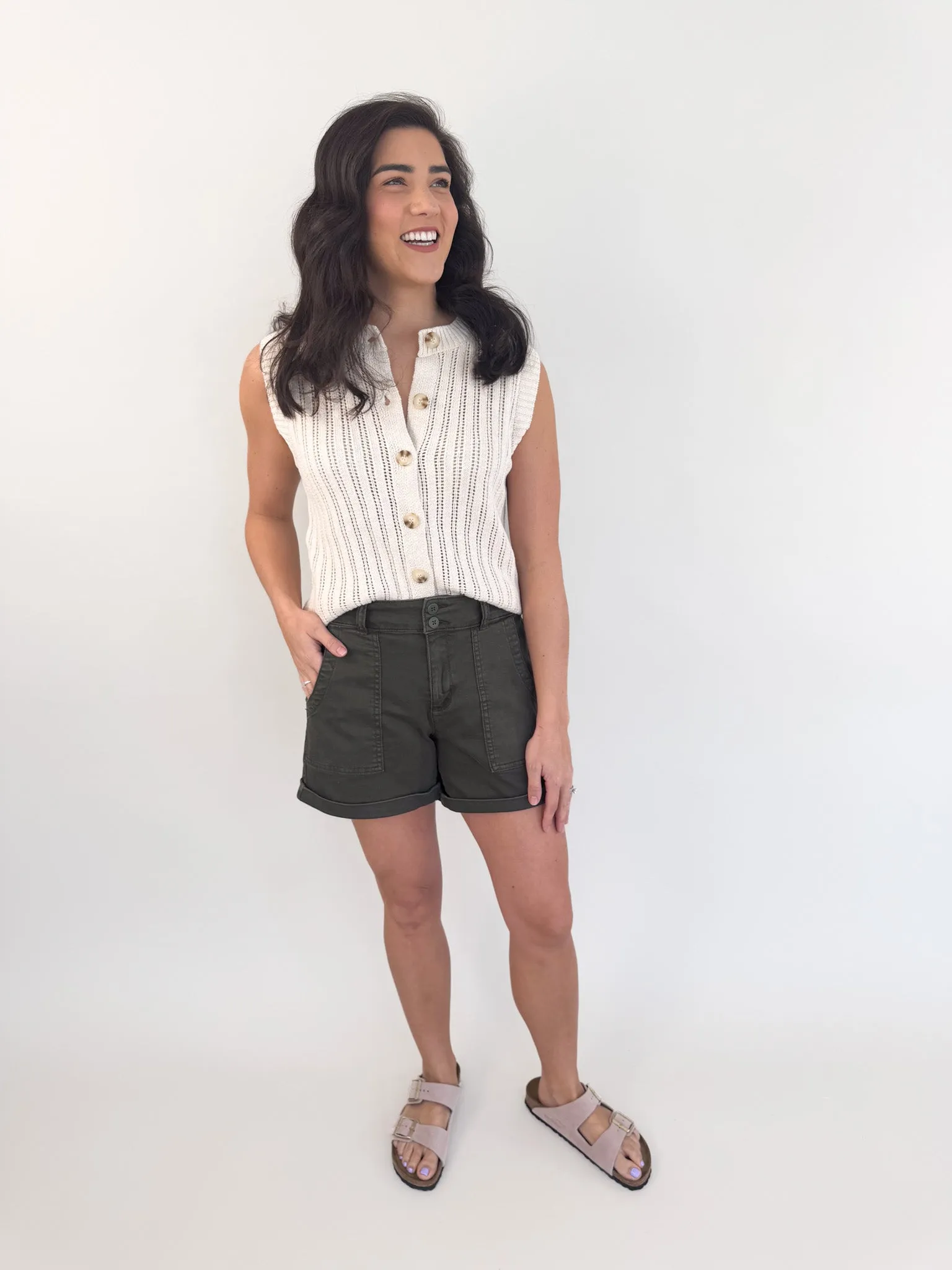 Pointelle Sweater Vest