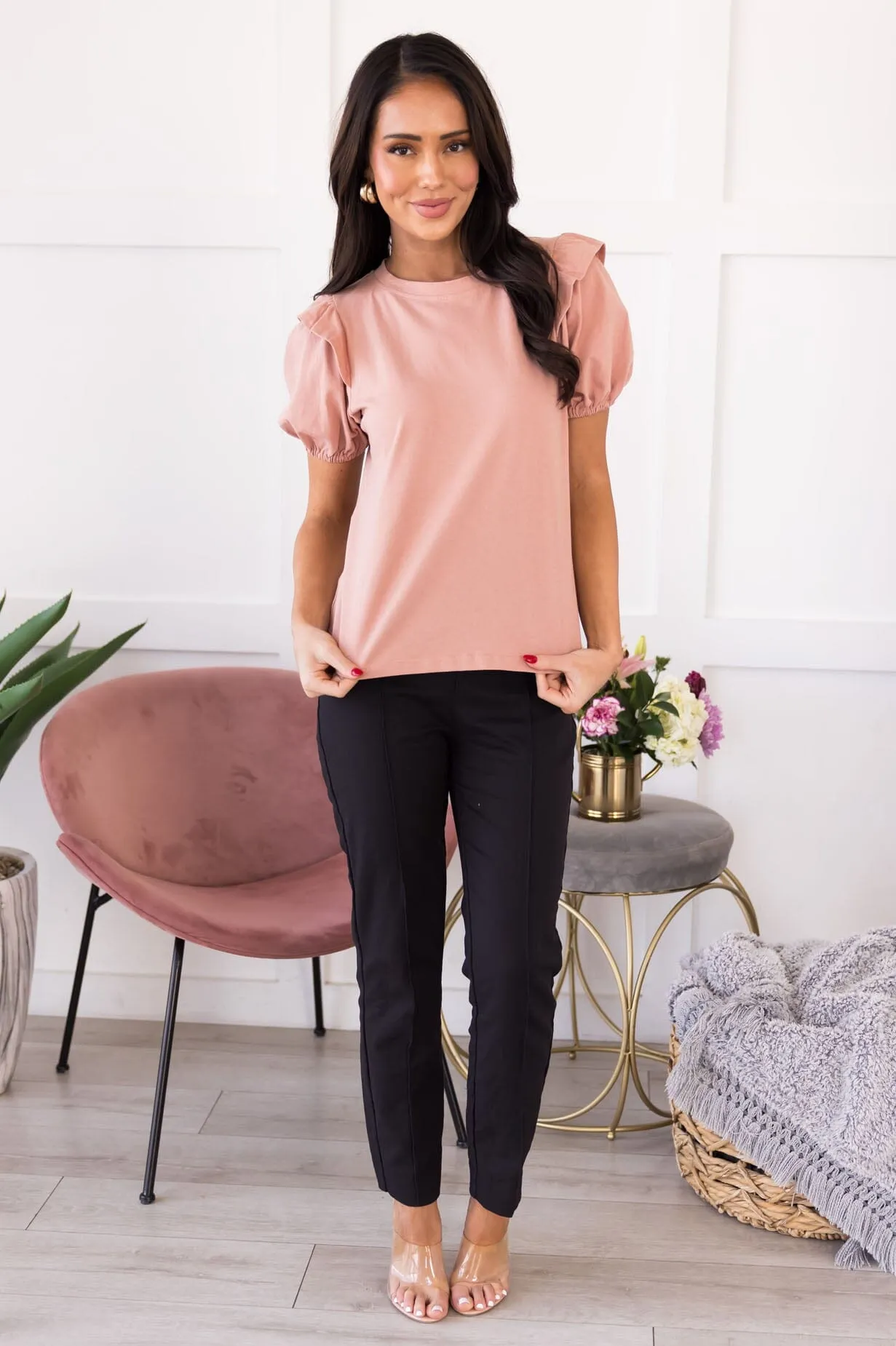 Prairie Rose Puff Sleeve Blouse