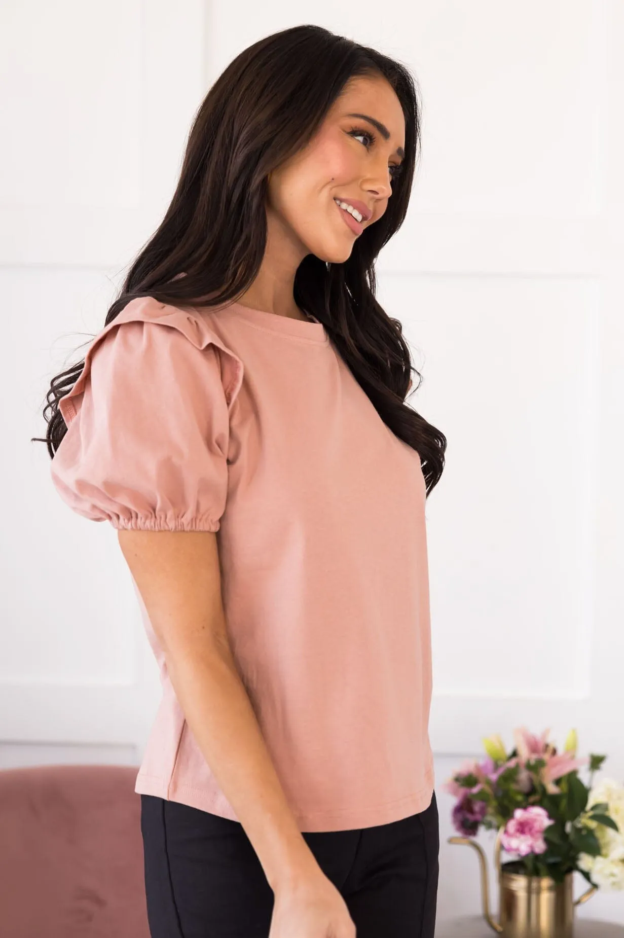Prairie Rose Puff Sleeve Blouse