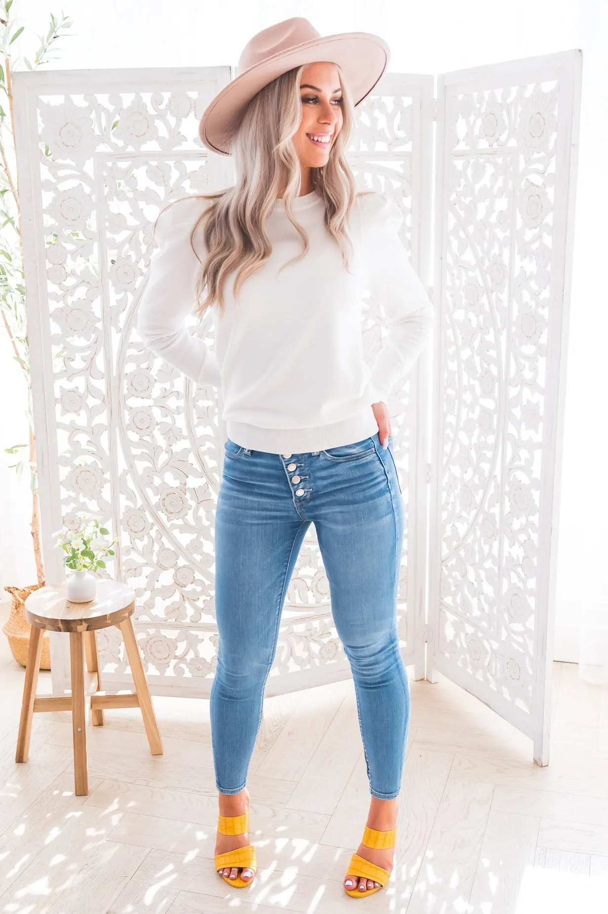Puffed & Pretty Modest Sweater