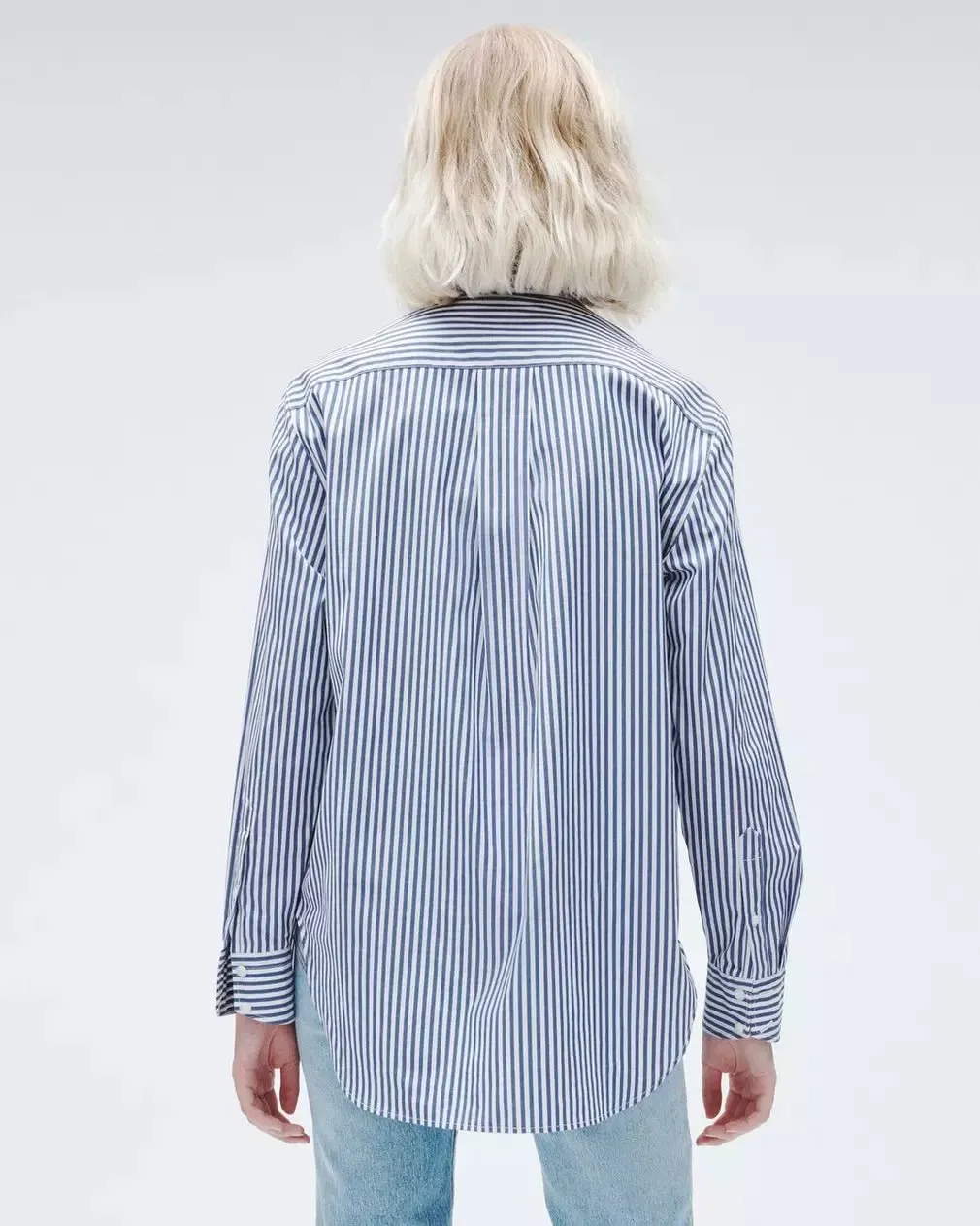 Rag & Bone - Maxine Button Down Shirt in Blustripe
