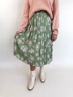 Rainy Days Pleated Midi Skirt