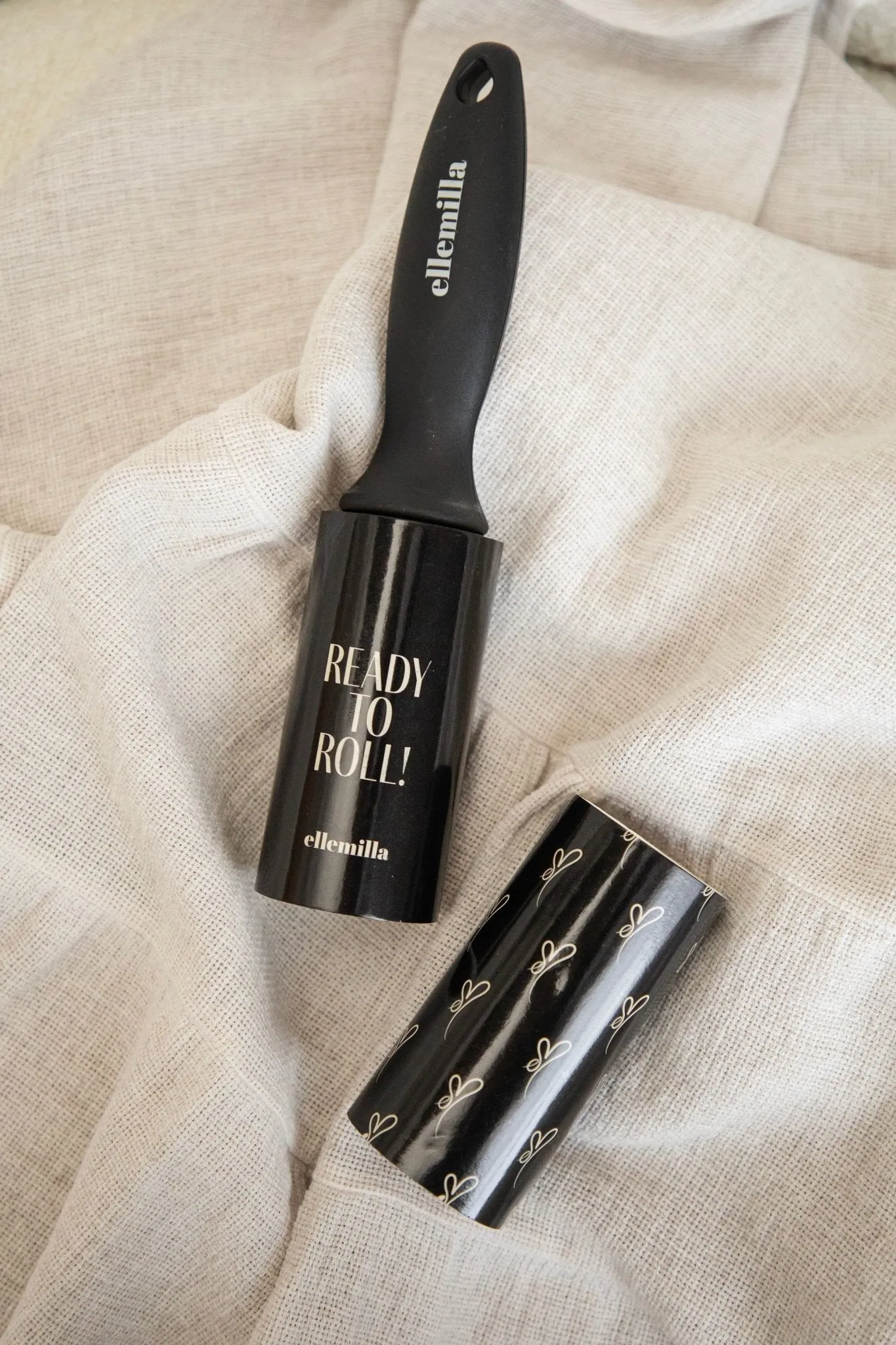 Ready To Roll Beige/Black - Lint Roller Set