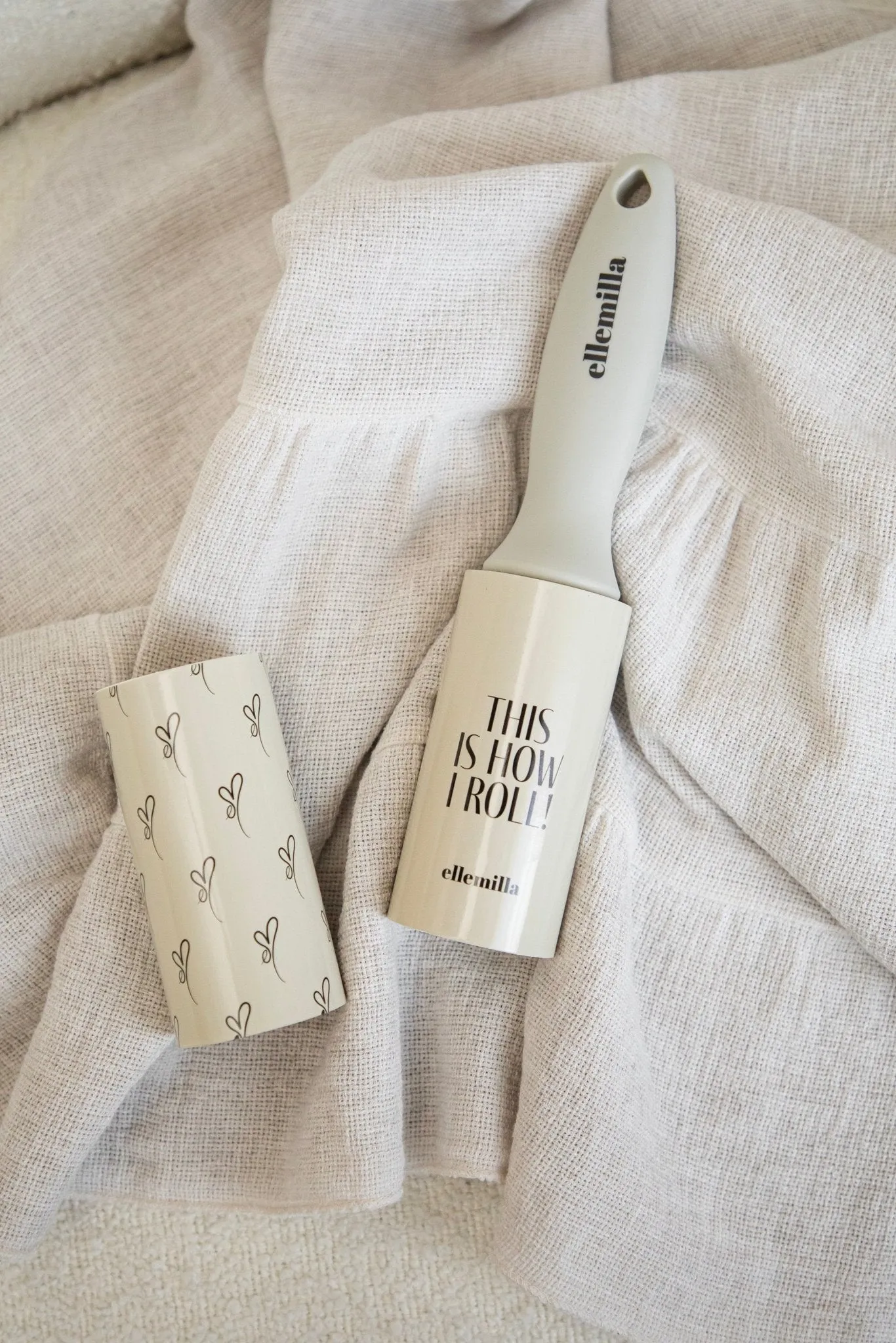 Ready To Roll Beige/Black - Lint Roller Set