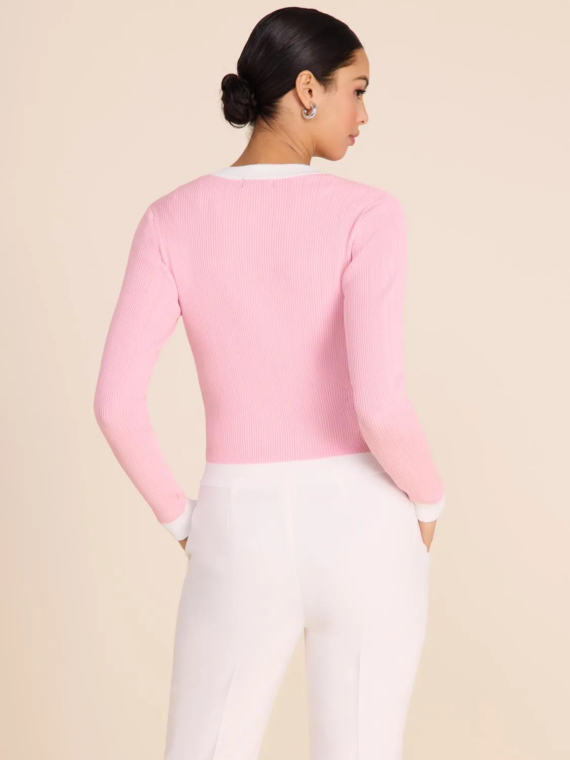 Ribbed Cropped Cardigan