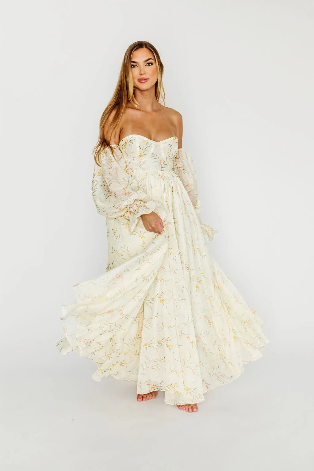 Ryder Grace Maxi Dress in Cream PRE-ORDER