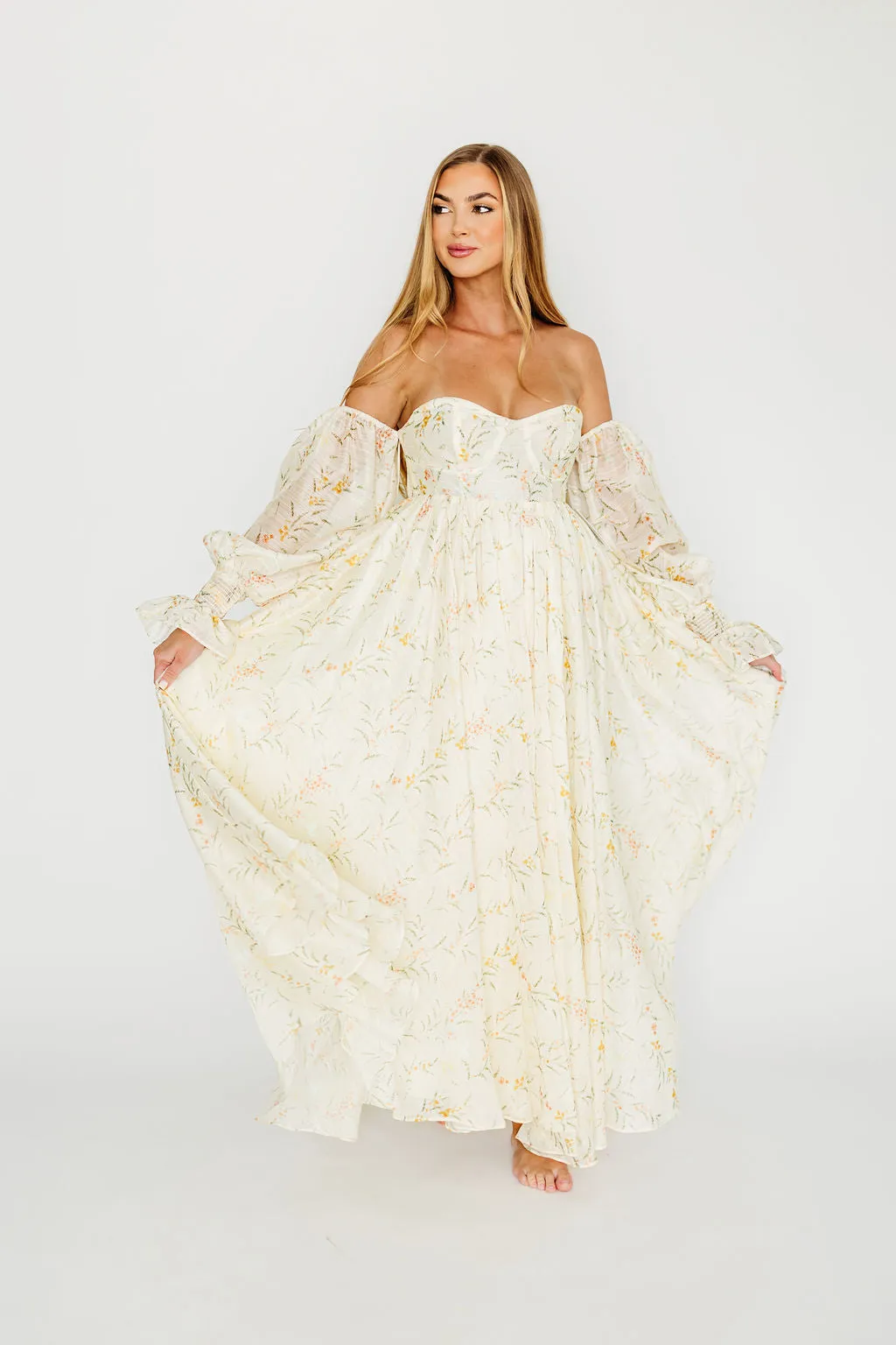 Ryder Grace Maxi Dress in Cream PRE-ORDER