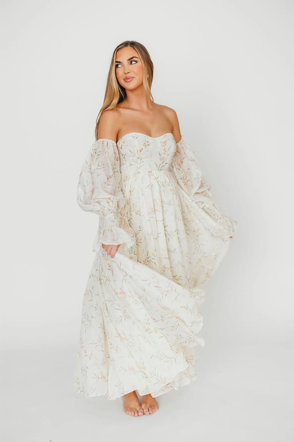 Ryder Grace Maxi Dress in Cream PRE-ORDER
