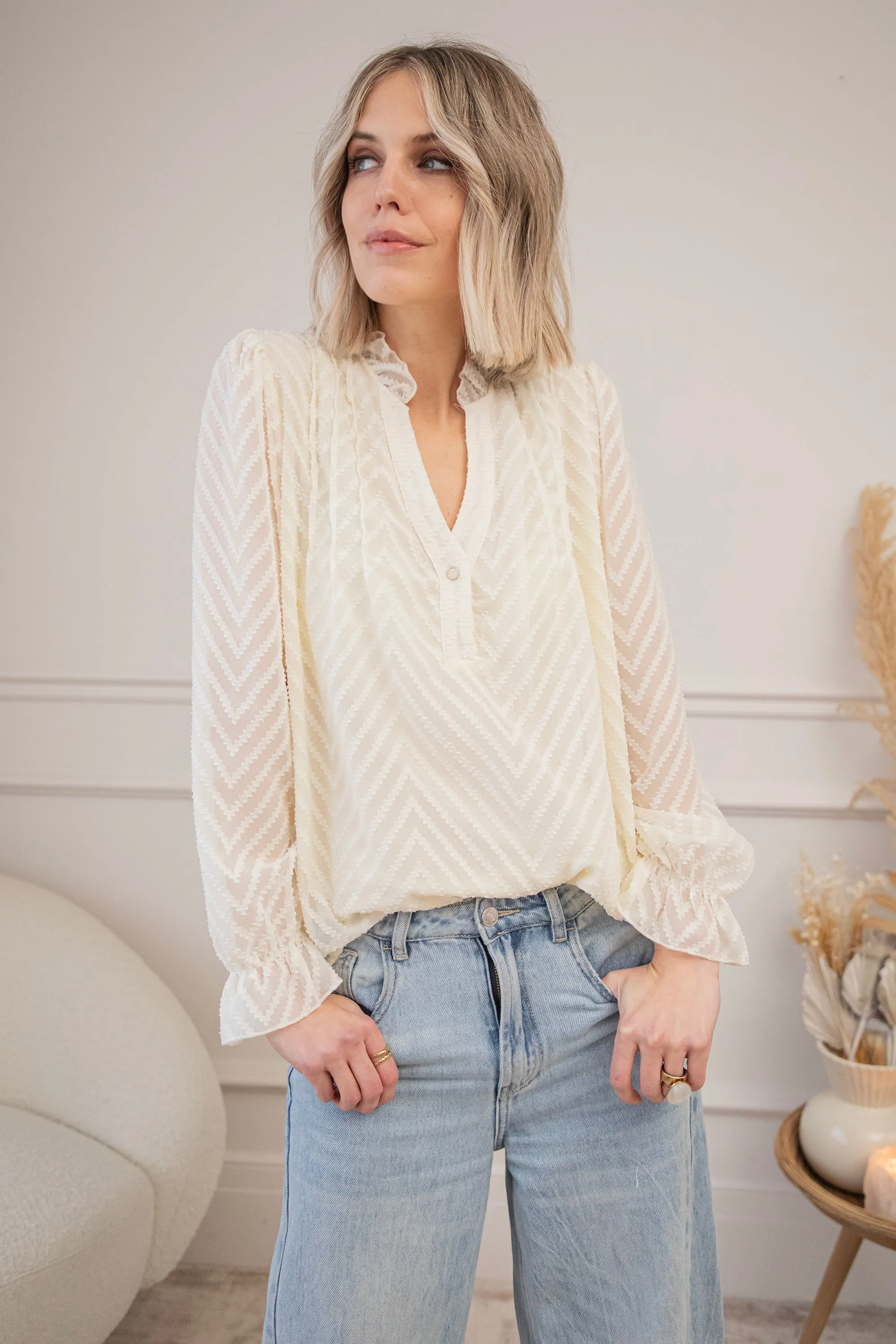 Samira Beige - Blouse