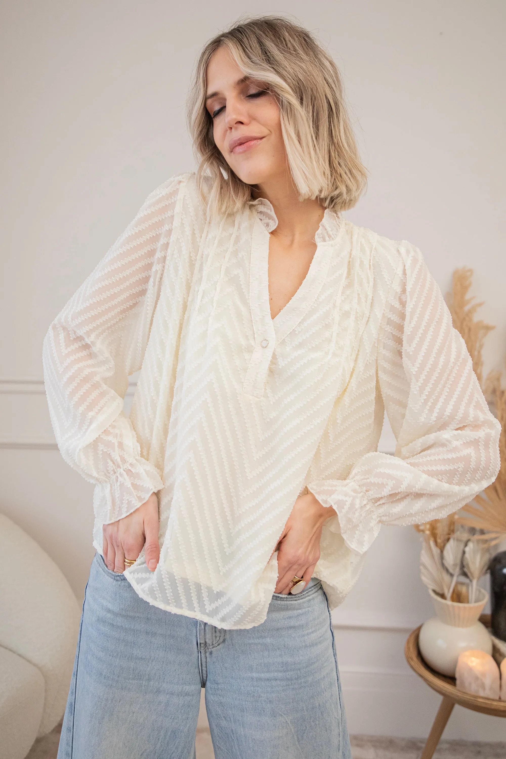 Samira Beige - Blouse
