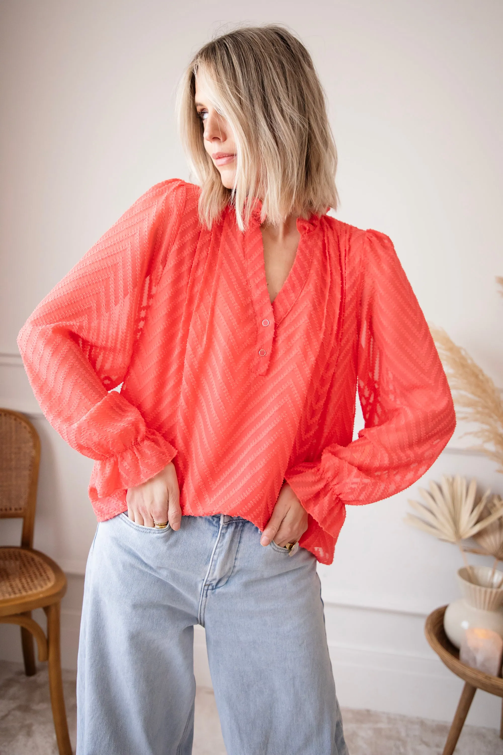 Samira Hot Pink - Blouse