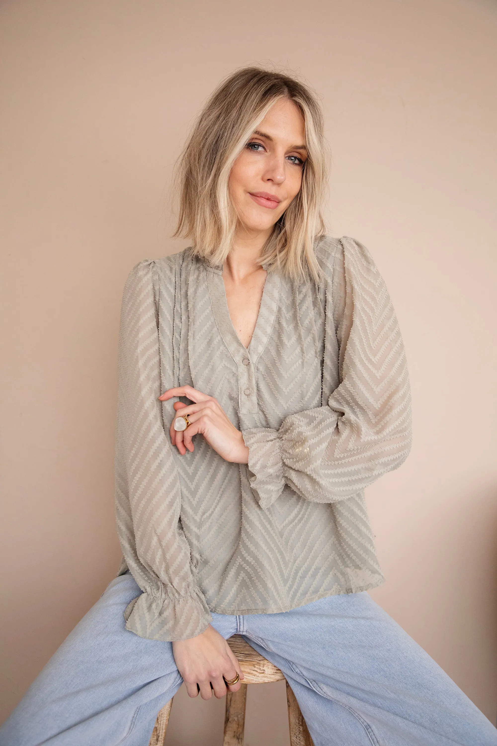 Samira Light Kaki - Blouse