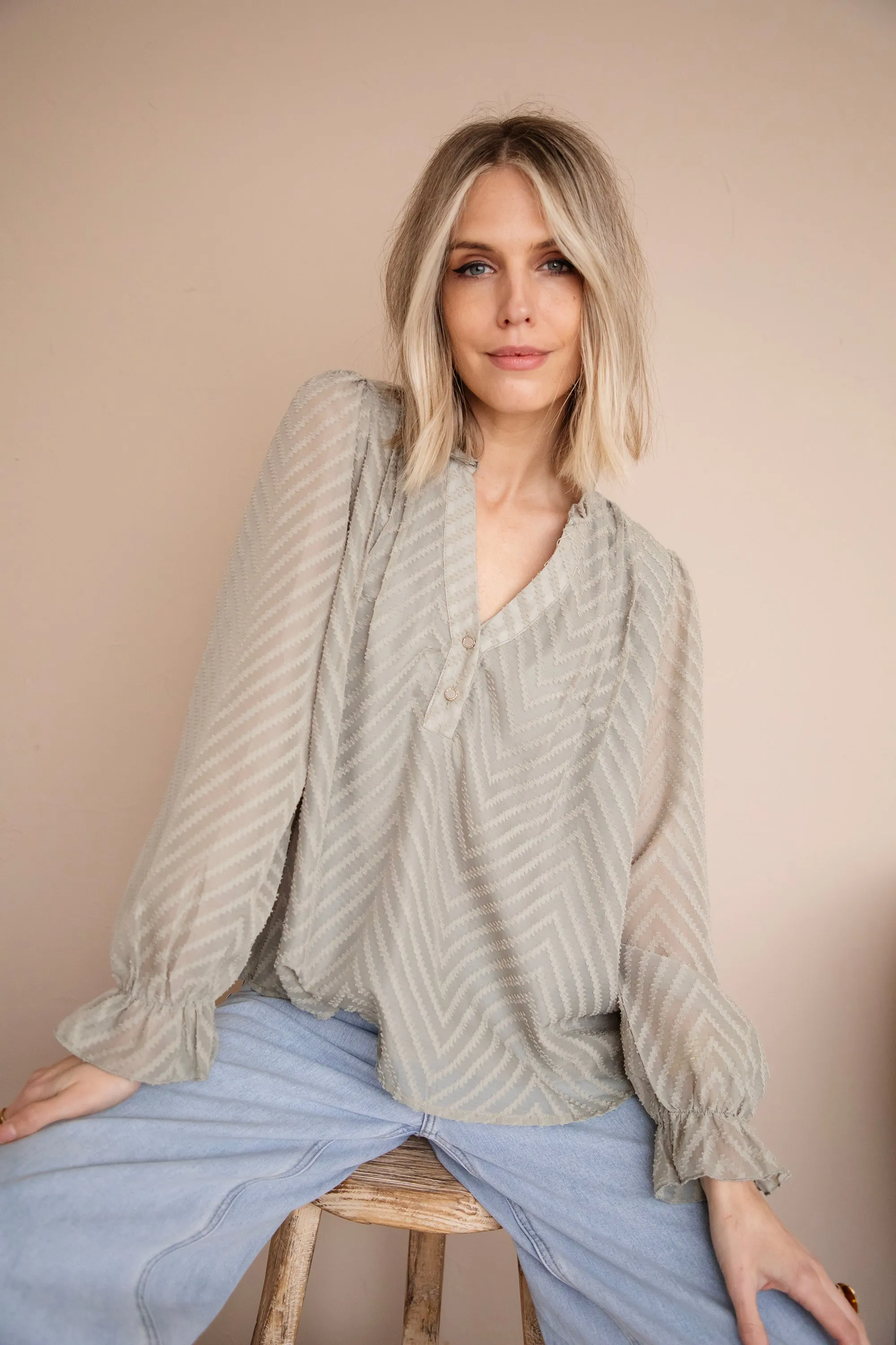 Samira Light Kaki - Blouse
